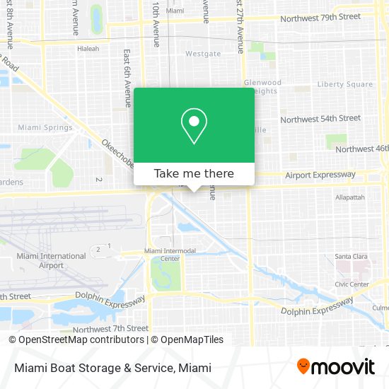 Miami Boat Storage & Service map