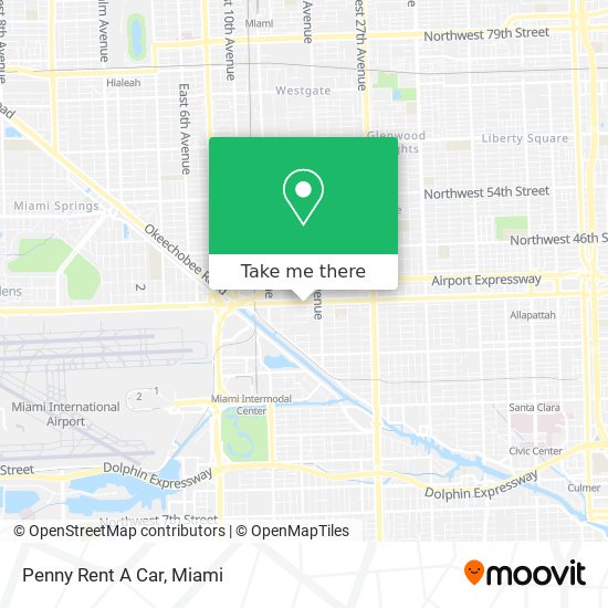 Penny Rent A Car map