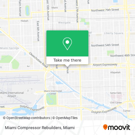 Mapa de Miami Compressor Rebuilders