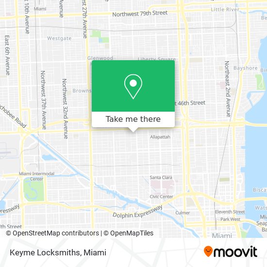 Keyme Locksmiths map