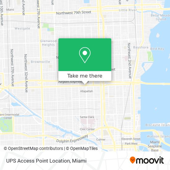 UPS Access Point Location map