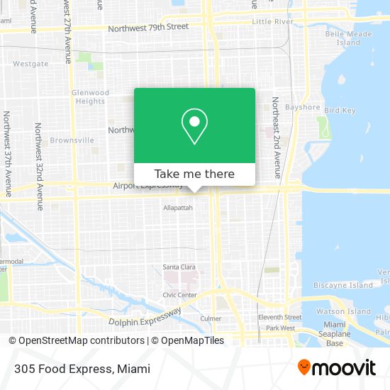 Mapa de 305 Food Express