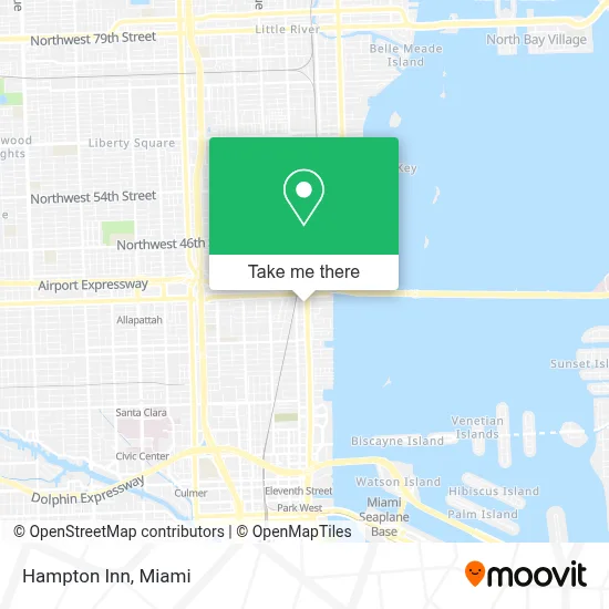 Hampton Inn map