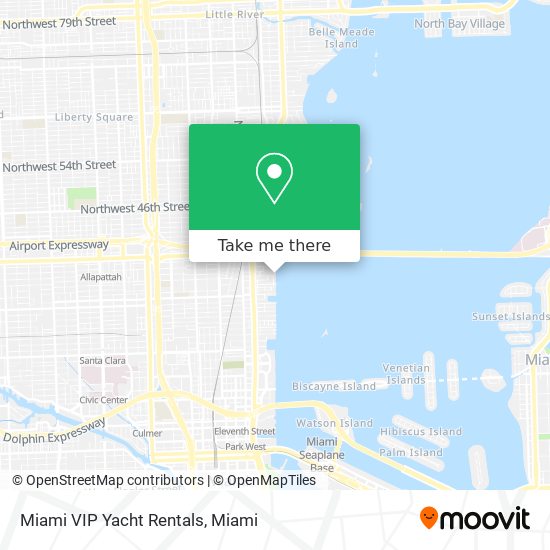 Mapa de Miami VIP Yacht Rentals