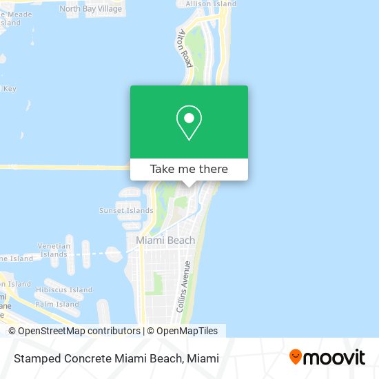 Stamped Concrete Miami Beach map