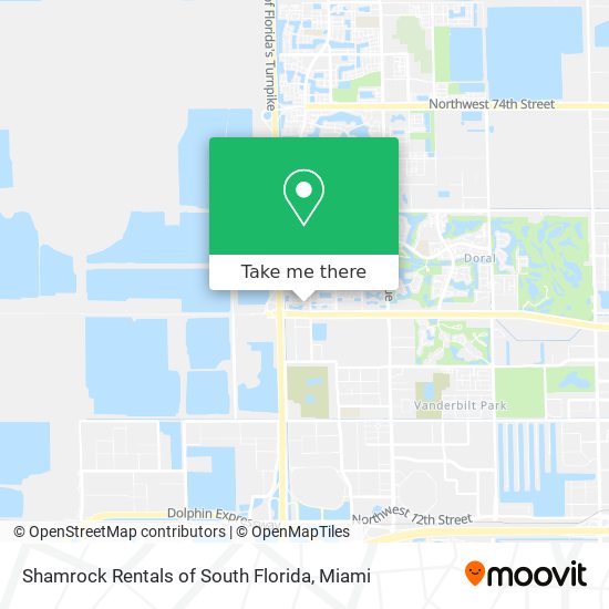 Shamrock Rentals of South Florida map