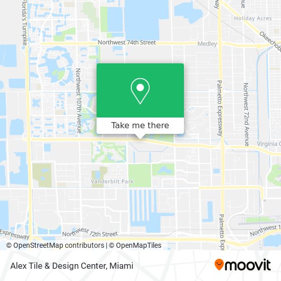 Alex Tile & Design Center map