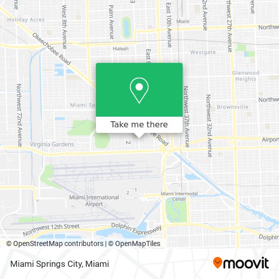 Mapa de Miami Springs City