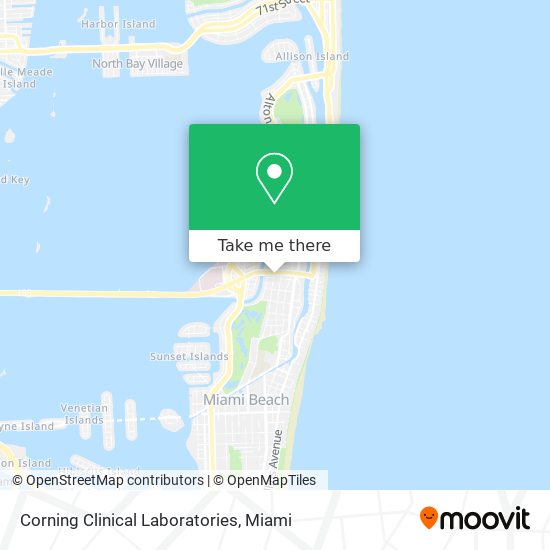 Corning Clinical Laboratories map