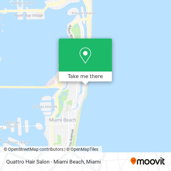 Quattro Hair Salon - Miami Beach map