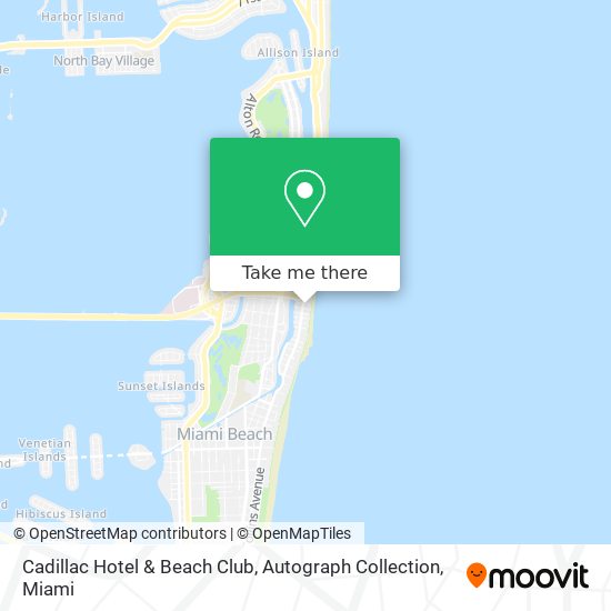Cadillac Hotel & Beach Club, Autograph Collection map