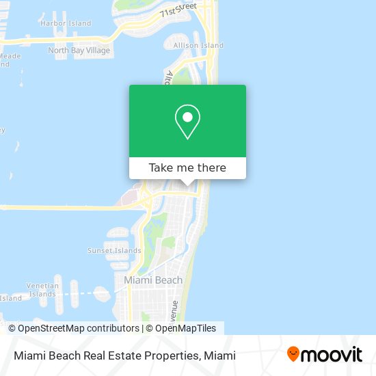 Miami Beach Real Estate Properties map