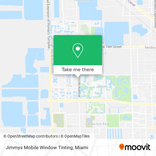 Mapa de Jimmys Mobile Window Tinting