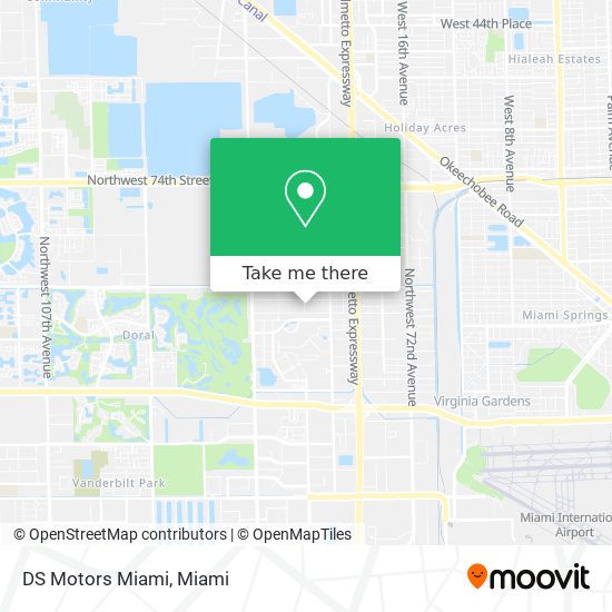 DS Motors Miami map