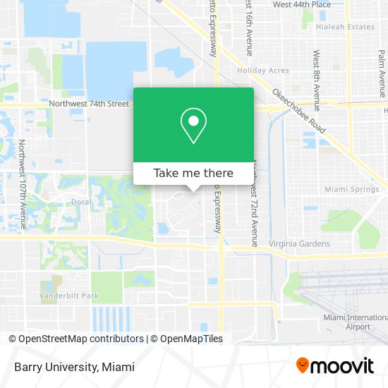 Mapa de Barry University