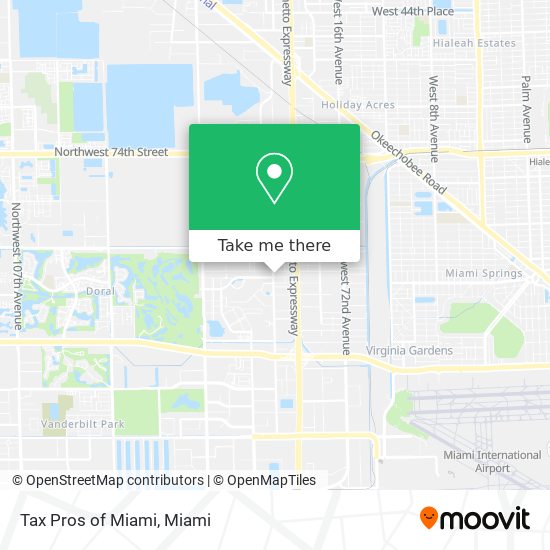 Mapa de Tax Pros of Miami