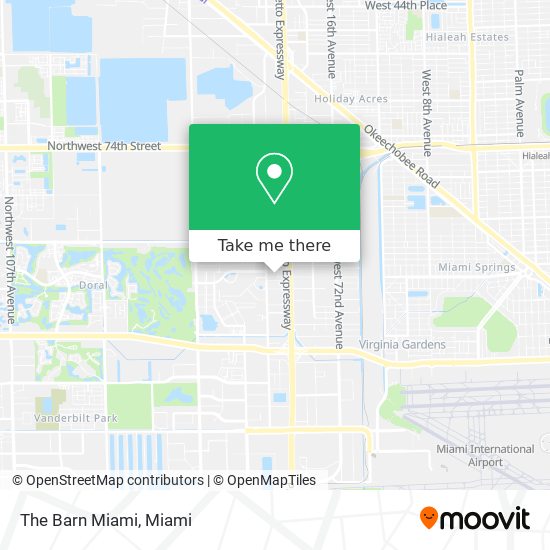The Barn Miami map