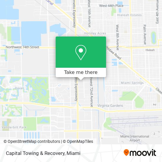 Mapa de Capital Towing & Recovery