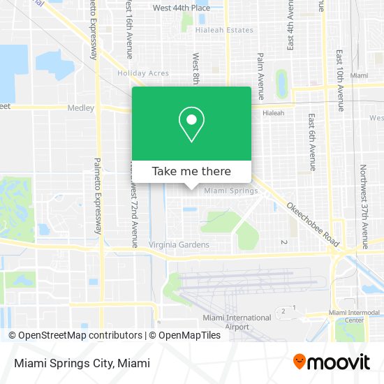 Mapa de Miami Springs City