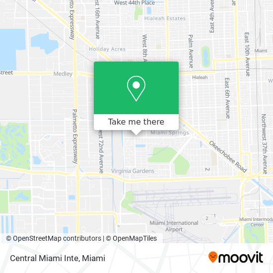 Central Miami Inte map