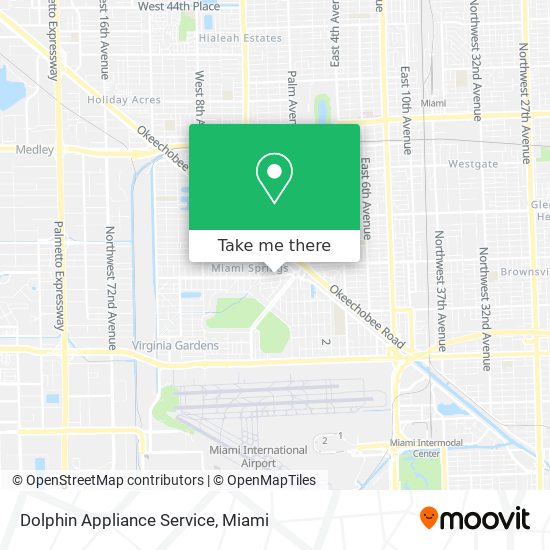 Dolphin Appliance Service map