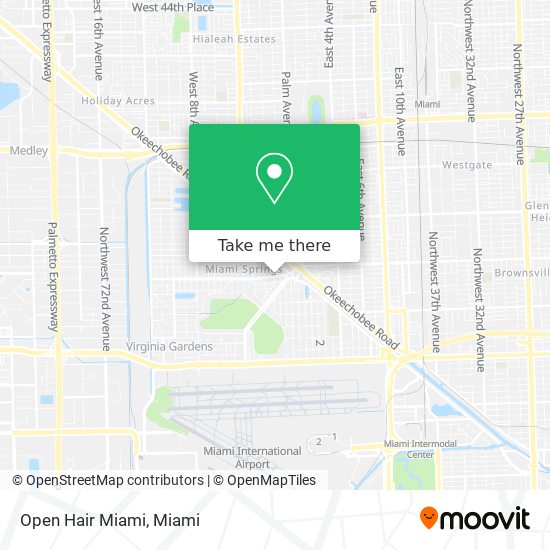 Open Hair Miami map