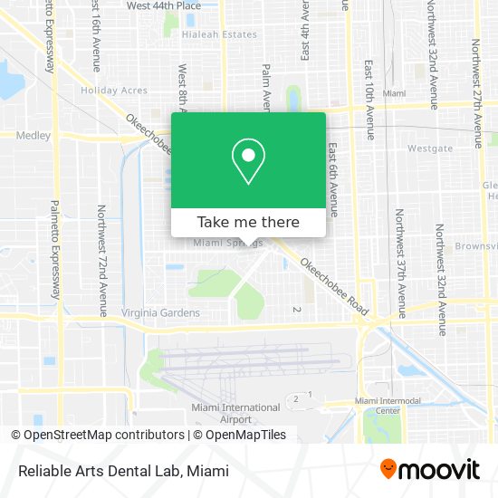 Mapa de Reliable Arts Dental Lab