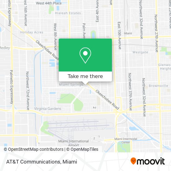 Mapa de AT&T Communications