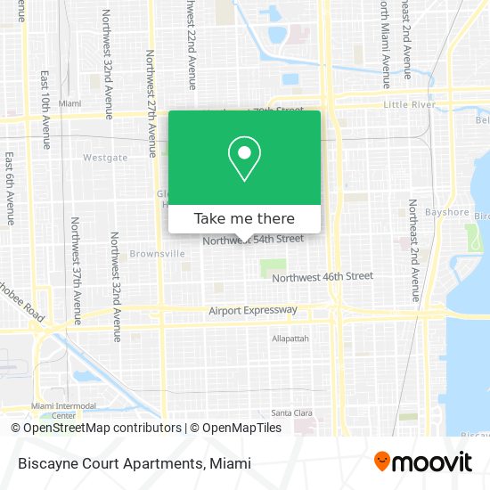 Mapa de Biscayne Court Apartments