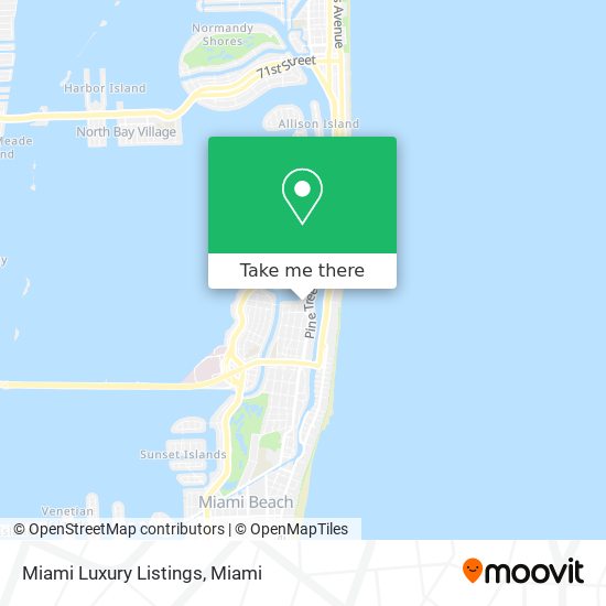 Mapa de Miami Luxury Listings