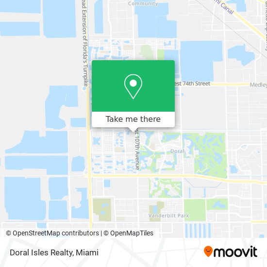 Mapa de Doral Isles Realty