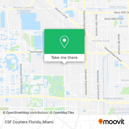 CSF Couriers Florida map