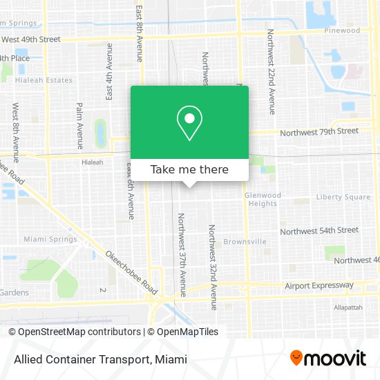 Allied Container Transport map