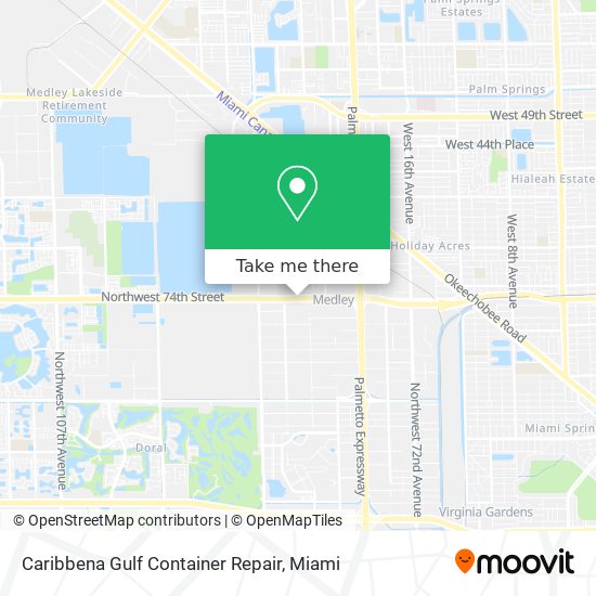 Caribbena Gulf Container Repair map