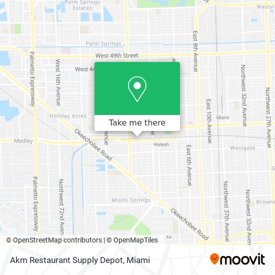 Akm Restaurant Supply Depot map