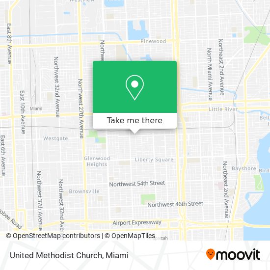 United Methodist Church map