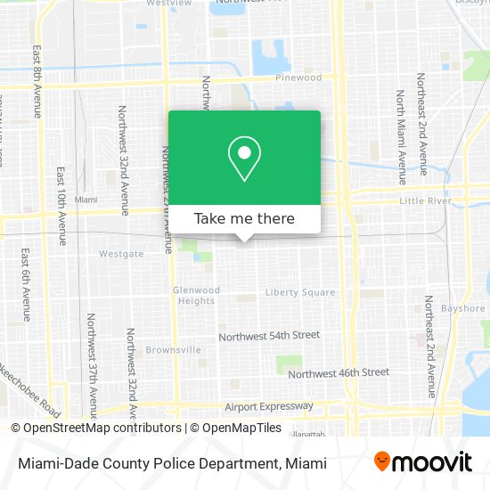 Mapa de Miami-Dade County Police Department