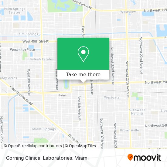 Corning Clinical Laboratories map