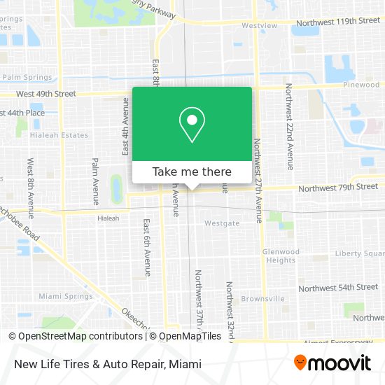 Mapa de New Life Tires & Auto Repair