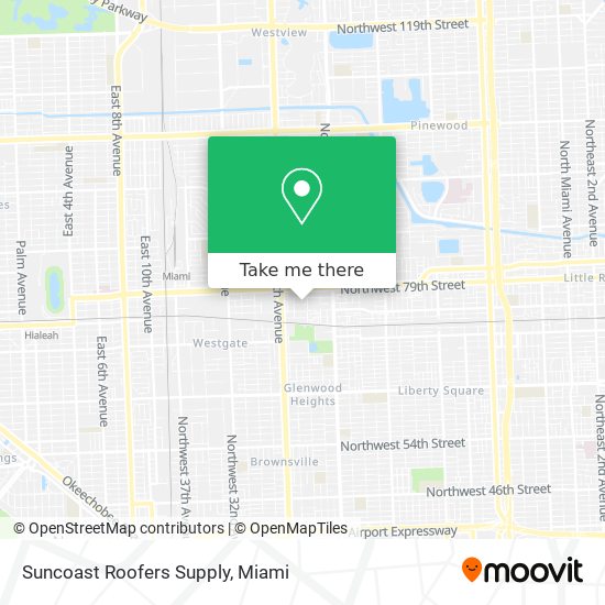 Suncoast Roofers Supply map