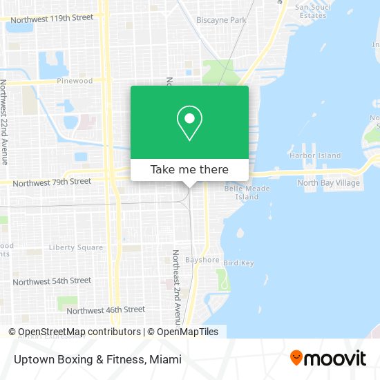 Mapa de Uptown Boxing & Fitness