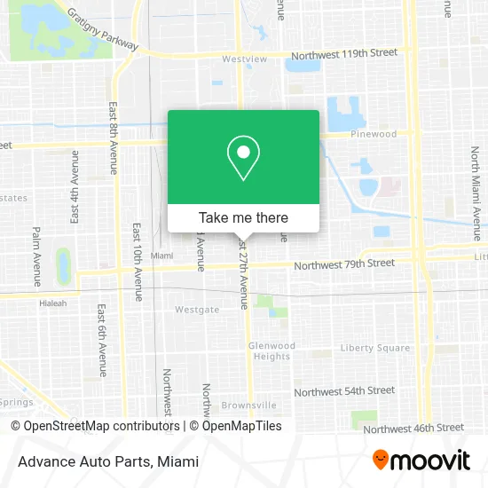 Advance Auto Parts map