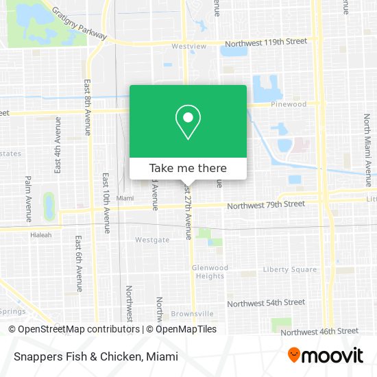 Mapa de Snappers Fish & Chicken