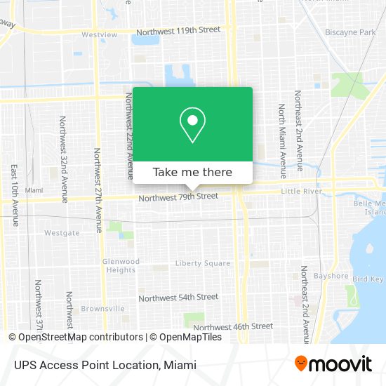 UPS Access Point Location map