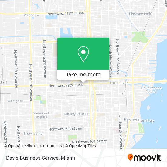 Davis Business Service map