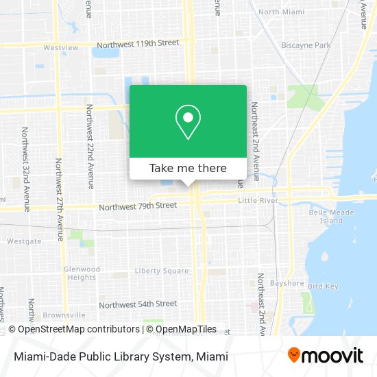 Miami-Dade Public Library System map