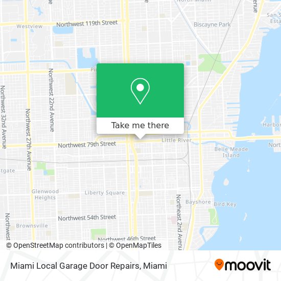 Miami Local Garage Door Repairs map