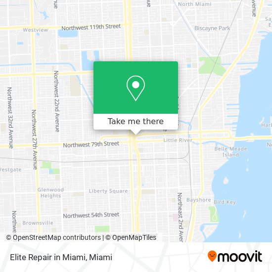 Mapa de Elite Repair in Miami