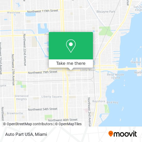 Mapa de Auto Part USA