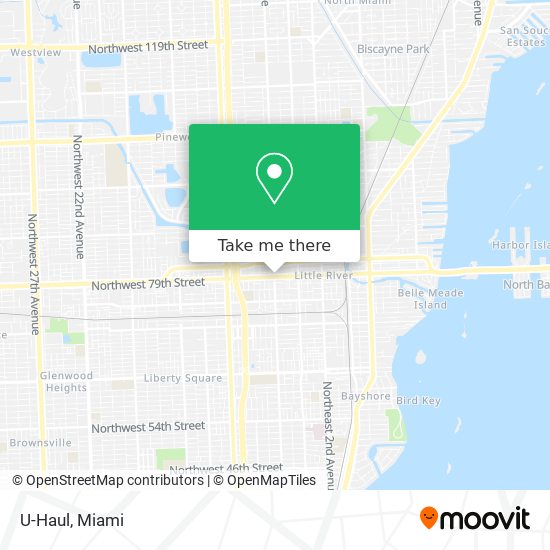 U-Haul map